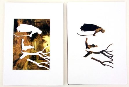 Sarah Iremonger Nothing & The Quandary of Painting 1998-2003 Collaged postcard