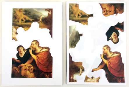 Sarah Iremonger Nothing & The Quandary of Painting 1998-2003 Collaged postcards