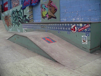 Sarah Iremonger Skate-park 2003 Photograph taken with a video camera