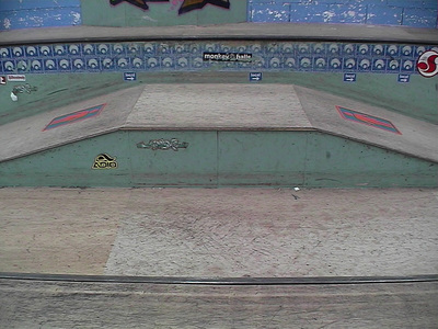 Sarah Iremonger Skate-park 2003 Photograph taken with a video camera