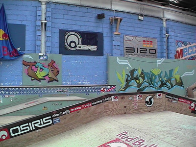 Sarah Iremonger Skate-park 2003 Photograph taken with a video camera