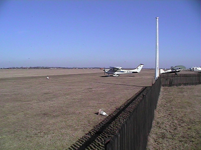 Sarah Iremonger Reinsdorf Airport 2003 Photograph taken with a video camera, printed as a 14.5 x 21 cm greeting card