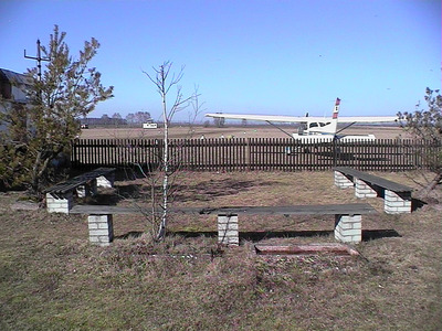 Sarah Iremonger Reinsdorf Airport 2003 Photograph taken with a video camera, printed as a 14.5 x 21 cm greeting card