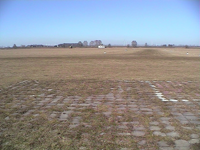 Sarah Iremonger Reinsdorf Airport 2003 Photograph taken with a video camera, printed as a 14.5 x 21 cm greeting card