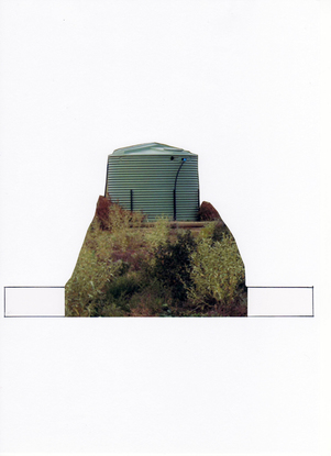 Sarah Iremonger Landscape Unions 2011-12 Cut-out photograph, pen on paper