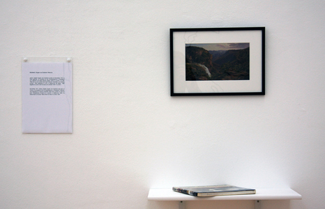 Sarah Iremonger The Travels of Eugen von Guérard 2011-12 Catalogue, shelf, framed photograph, text