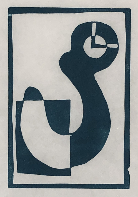11 Mar 07 Recent Works Linoleum print