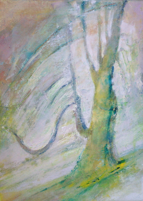 Sasja Lucas Gallery of Paintings, 18 x 12, Arboretum Trees oil on canvas