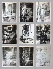 Sasja Lucas Monoprints Nonettes, Triptychs monoprints