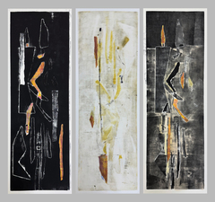 Sasja Lucas Monoprints Nonettes, Triptychs monoprints