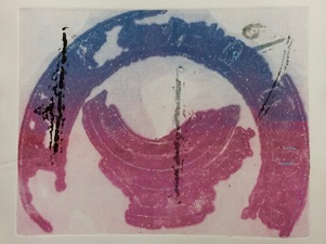 Sasja Lucas Collographs, 8 x 10 collograph print
