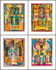 Sasja Lucas Print Quartets monotypes, chine colle