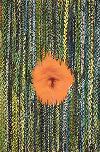 SAWOOL KIM Event Horizon series Extruded strings of paint and acrylic on paper board