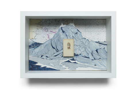 SCOTT KELLEY  OR, THE WHALE Ink and gouache on paper, mounted to wood