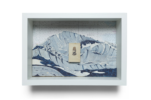 SCOTT KELLEY  OR, THE WHALE Ink and gouache on paper, mounted to wood