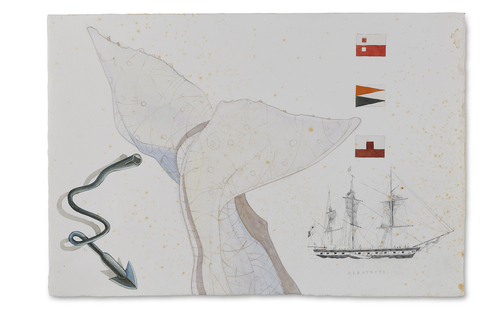 SCOTT KELLEY  OR, THE WHALE Watercolor and gouache on paper