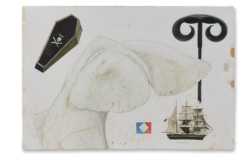 SCOTT KELLEY  OR, THE WHALE Watercolor and gouache on paper