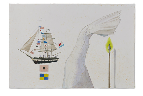 SCOTT KELLEY  OR, THE WHALE Watercolor and gouache on paper