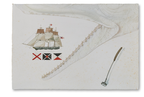 SCOTT KELLEY  OR, THE WHALE Watercolor and gouache on paper