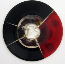 Scott Marvel Cassidy Sculpture 2007-2018 Vinyl 45, epoxy.