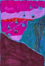 Michelle Scourtos thumbnails 2011 marker and graph paper (it is a thumbnail for a larger piece to come...)