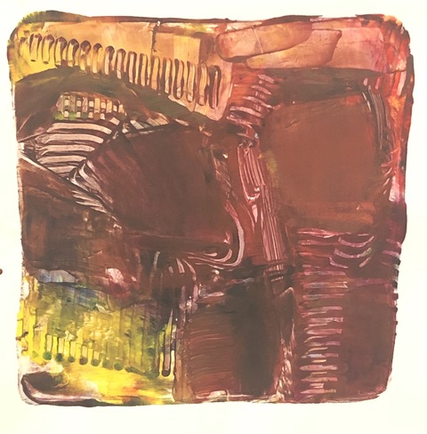 Shane Crabtree Sprouts Series II gelatin print w/ pure pigment & acrylic medium