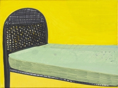 SHARON HORVATH Beds and Baseball Dispersed Pigment and Polymer on Canvas