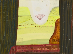 SHARON HORVATH Beds and Baseball  Dispersed Pigment and Polymer on Canvas