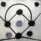 SHARON HORVATH Hicks, Looms and Wicker Ink, Dispersed Pigment and Polymer on Paper