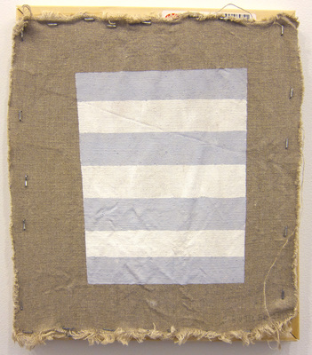SHARON L. BUTLER 2013 pigment, binder, staples, stretchers and laundered linen