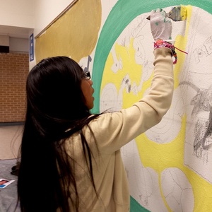 Shawn Turung                            multi media fine art Youth Mural / Teaching Artist Garfield Middle School