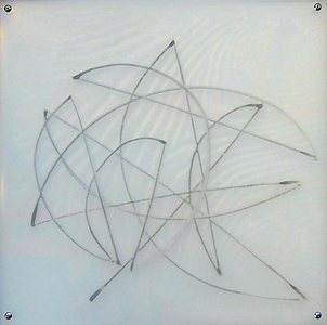Shawn Turung                            multi media fine art Ink 15 x 15 in. framed