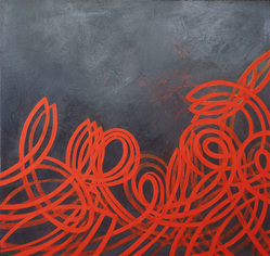 Shawn Turung                            multi media fine art Infinity Series 40 x 40 x 3 in.