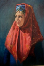 Shirin Moosavi Figurative Art Oil on Board