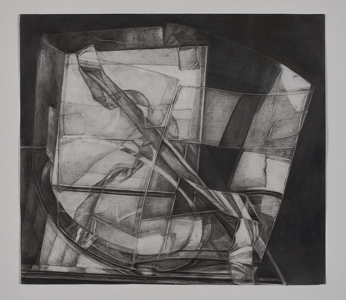  "Within Without"  2010 - Present  pencil on yupo paper, both sides