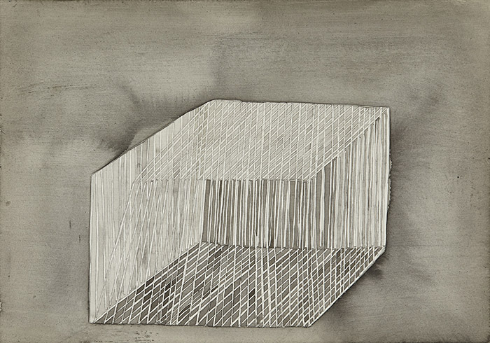  2009-2010 piles, cages & coils  gouache, pencil on paper