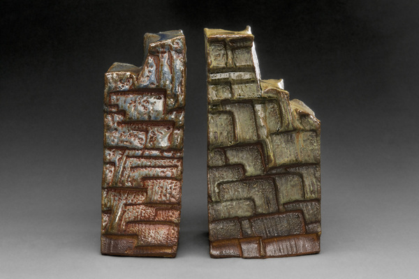  Tony Moore Sulpture Children Of Light wood fired ceramic