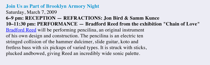 Sideshow Jon Bird and Samm Kunce with Special Performance: Bradford Reed  