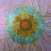  Pollinations Acrylic on wood panel