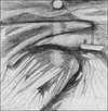  Black Rock 1975-1980 Pencil on paper