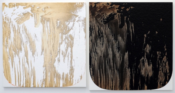  STEREO VIEWS acrylic and inject on canvas