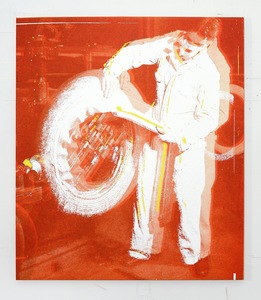  MOHAWK acrylic and inkjet on canvas