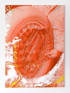  MOHAWK acrylic and inkjet on canvas