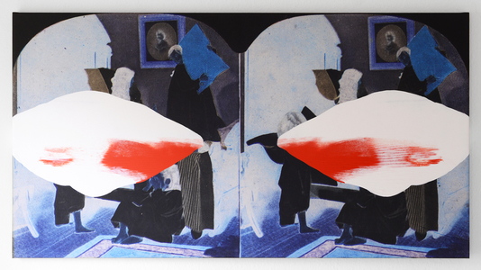  STEREO VIEWS acrylic and inkjet on canvas
