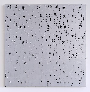  STAR MASKS acrylic and silkscreen ink on canvas