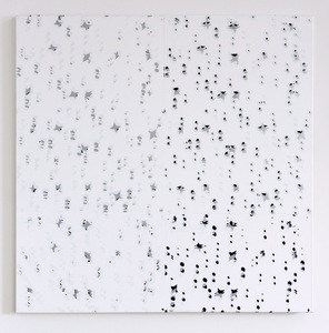  STAR MASKS silkscreen ink on canvas