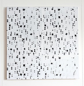  STAR MASKS acrylic and silkscreen ink on canvas