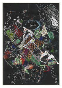  TRACINGS Pigment in and acrylic on canvas