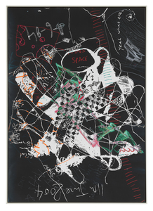  TRACINGS Pigment in and acrylic on canvas