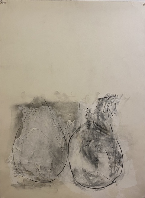  Black and White - Works on Paper Charcoal, graphite on paper